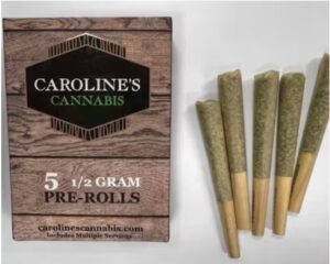 Caroline's Cannabis .5 gram marijuana Pre-Rolls