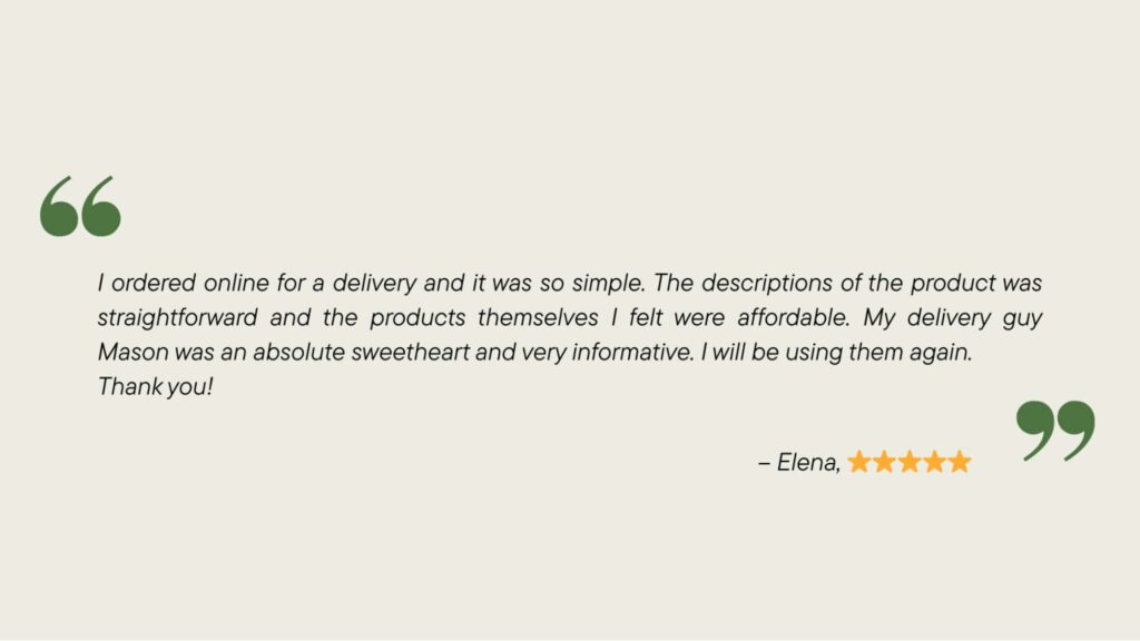 5-star Google Review about MA cannabis delivery simple ordering